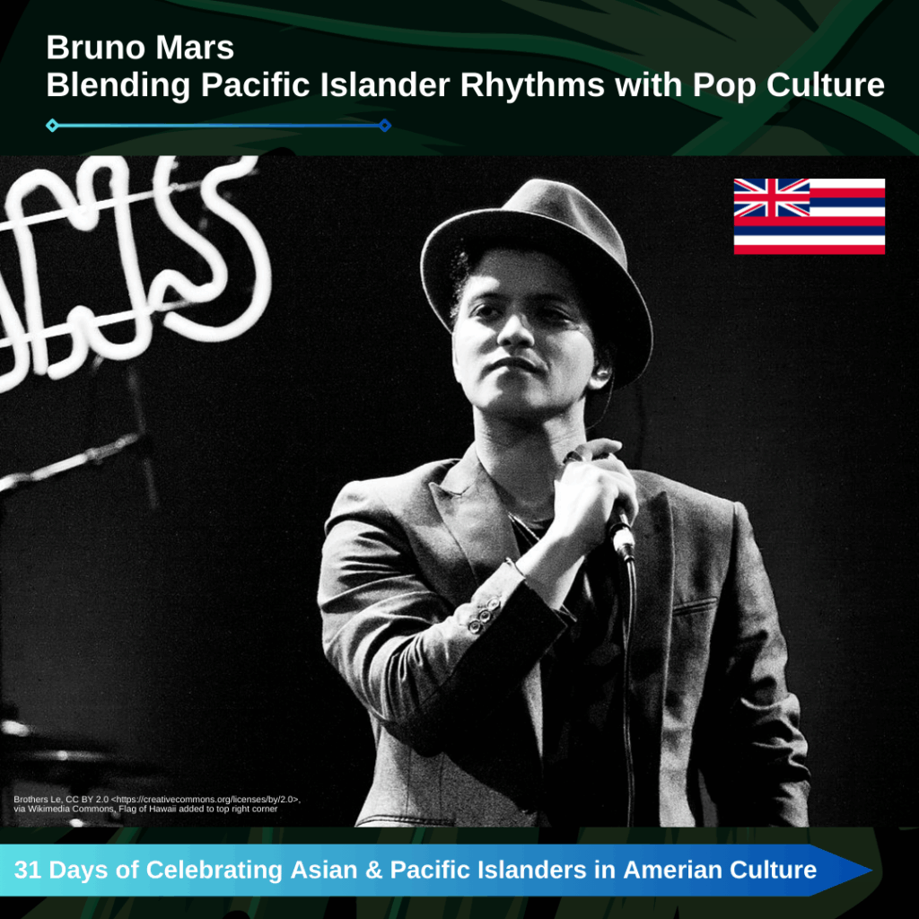 Day 27. Bruno Mars Blending Island Rhythms with Pop Culture.