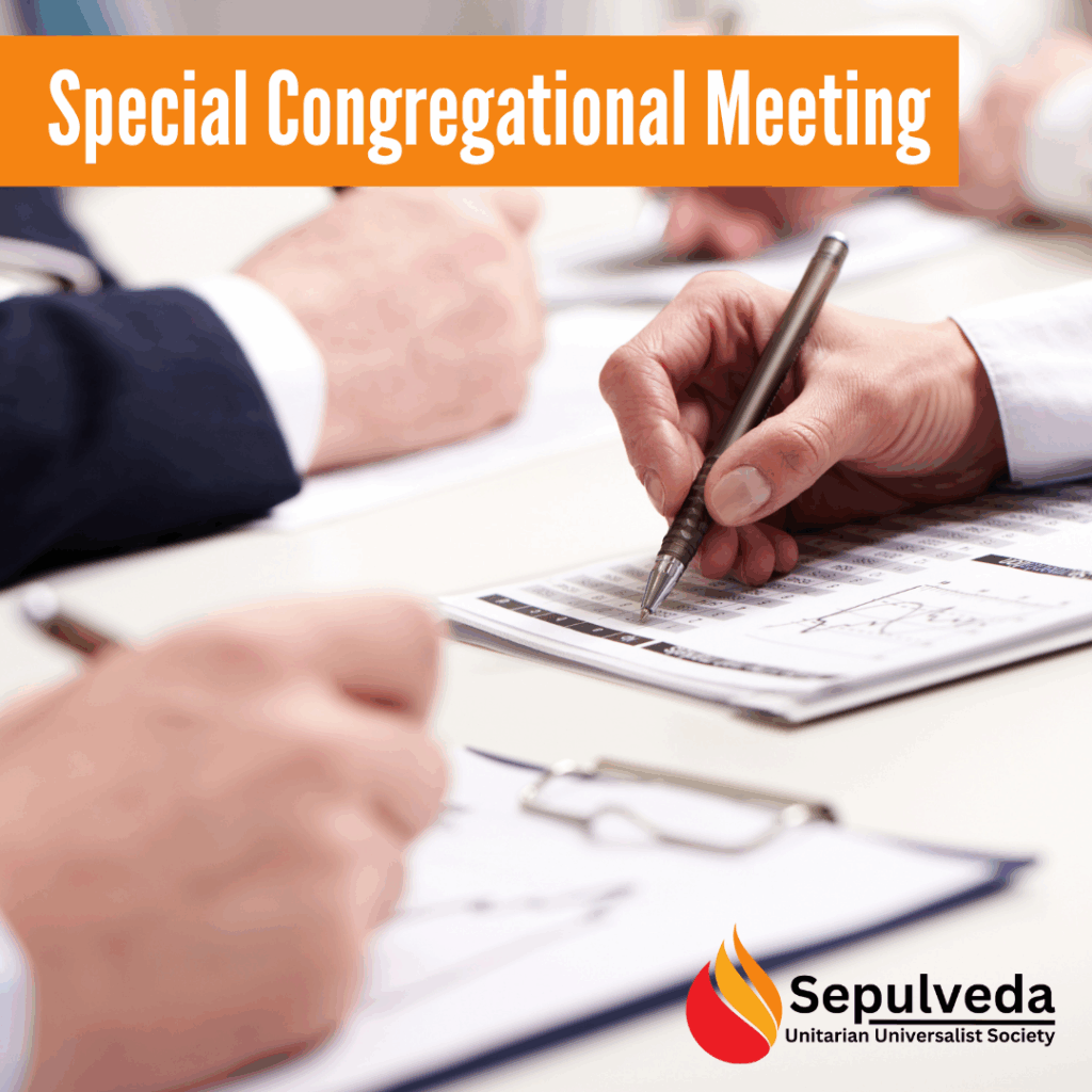 Notice of Special Congregational Meeting (08/10)